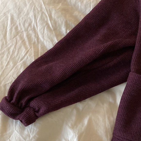Urban Outfitters burgundy ballon sleeve cardigan - Picture 3 of 8